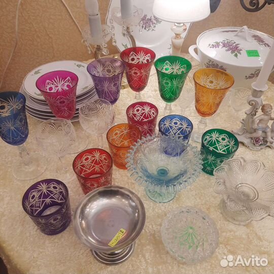 Бокалы. Вазы.конфетница