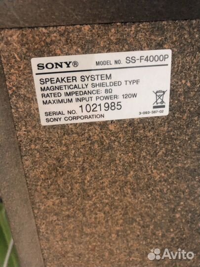 Sony SS F4000P