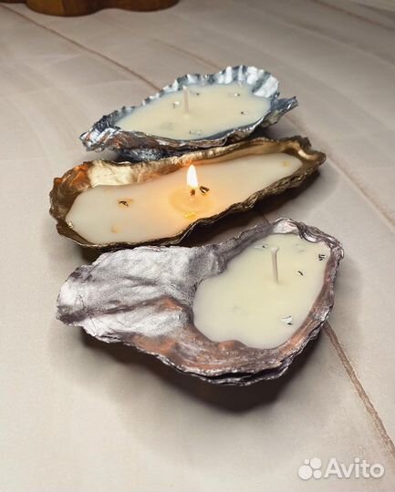 Ароматическая свеча в устрице