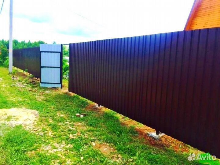 Забор из профнастила