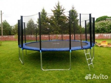 Батут Atlas Sport 490 см 16ft PRO blue