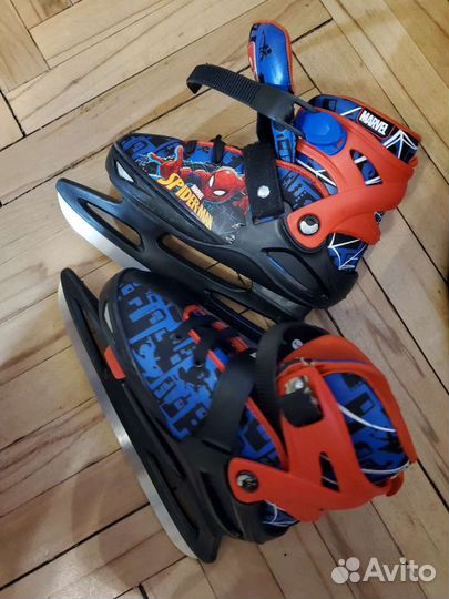 Коньки раздвижные детские Nordway spider-MAN 36-41