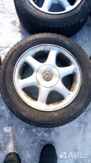 Диски с резиной липучка 15 вольво