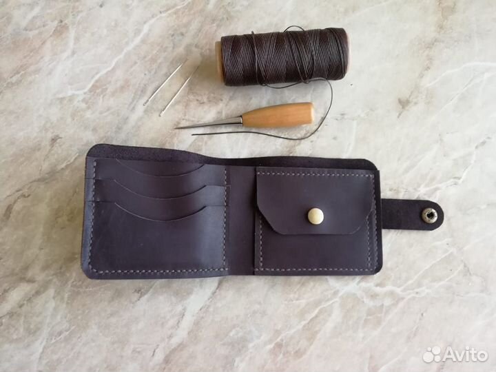 Портмоне мужской натуральная кожа ручная работа