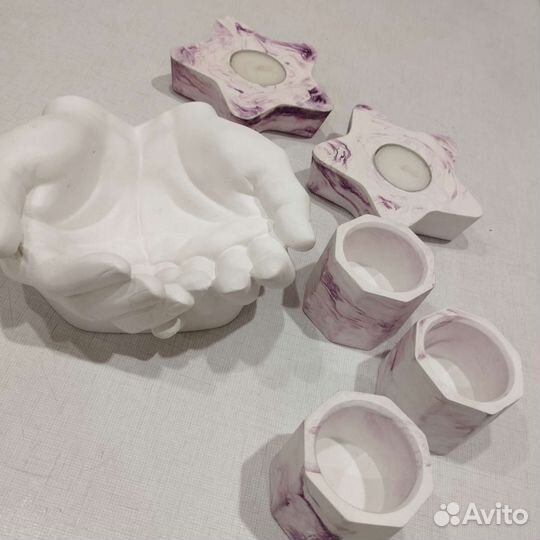 Ладони Давида. Кашпо.гипс