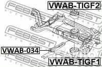 Febest vwab034 Сайлентблок audi A3 04- подушки двиг.зад