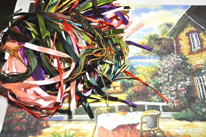 Вышивка лентами, набор для вышивания