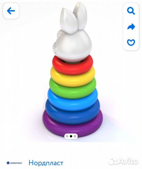 Пирамидка зайчик