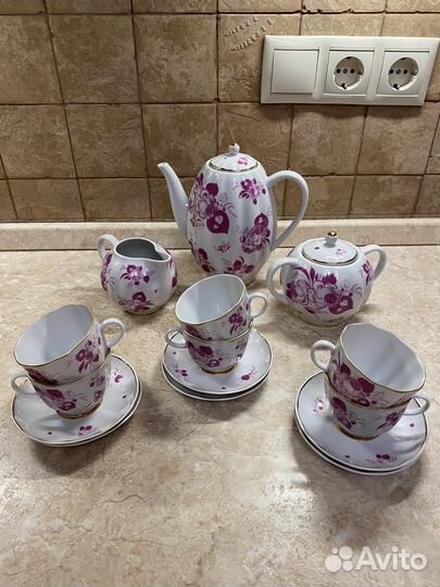 Фарфоровый сервиз лфз Пионы