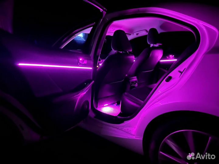 Установка подсветки салона