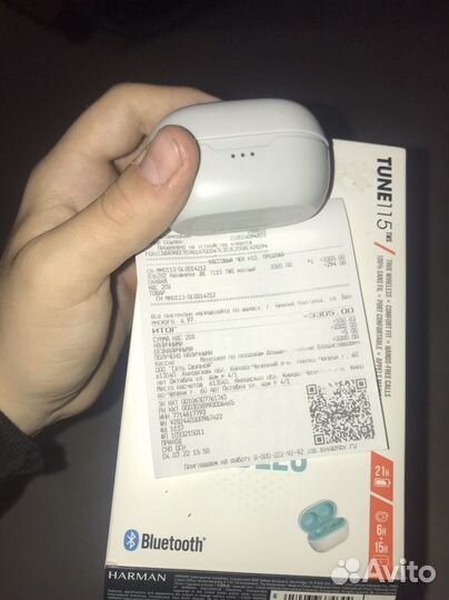 Беспроводные наушники jbl tune 115 tws