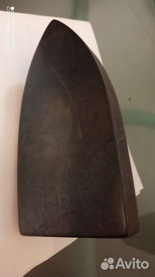 Старинный утюг, чугунный, литой