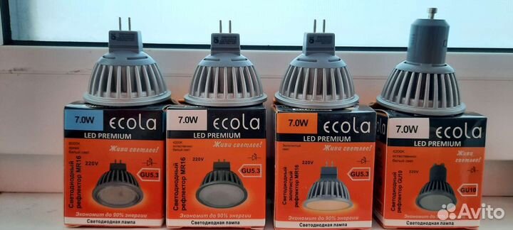 Лампы LED GU 5.3 GU10 Ecola