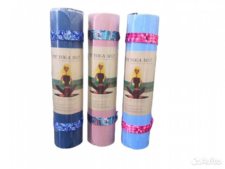 Коврик для йоги и фитнеса Eco-Friendly 0.8см