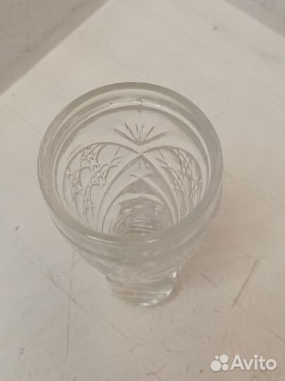 Рюмка-сапожок хрусталь СССР