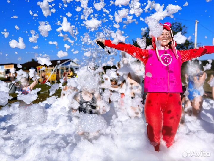 Пенное шоу. Пенная вечеринка. Шоу Красок Холли