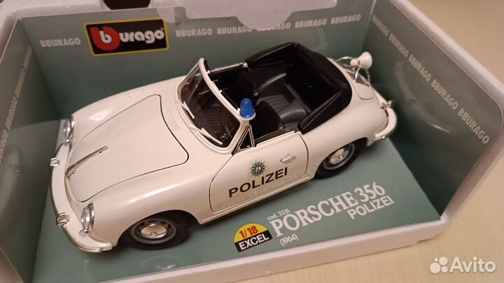 Bburago Porsche 356B 1/18