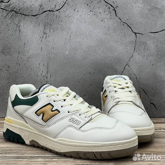 New Balance 550 Natural Green кроссовки