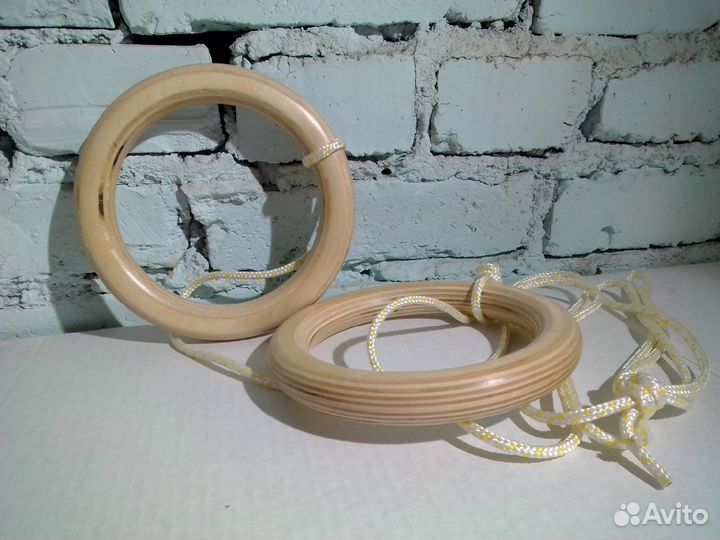 Кольца гимнастические деревянные