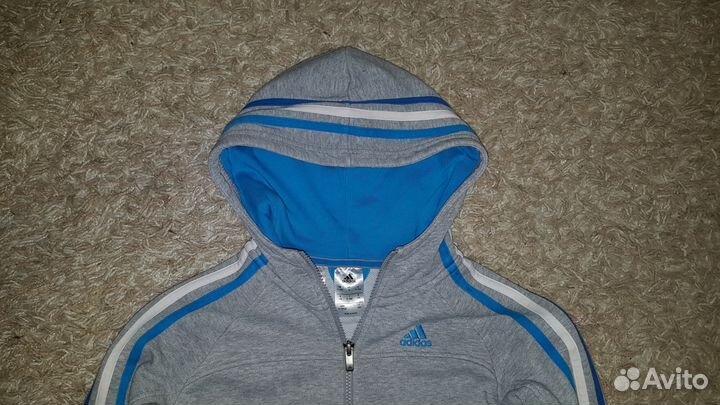 Детская фирменная толстовка Adidas. Рост 140 см
