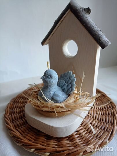 Свеча голубка пчелиный воск