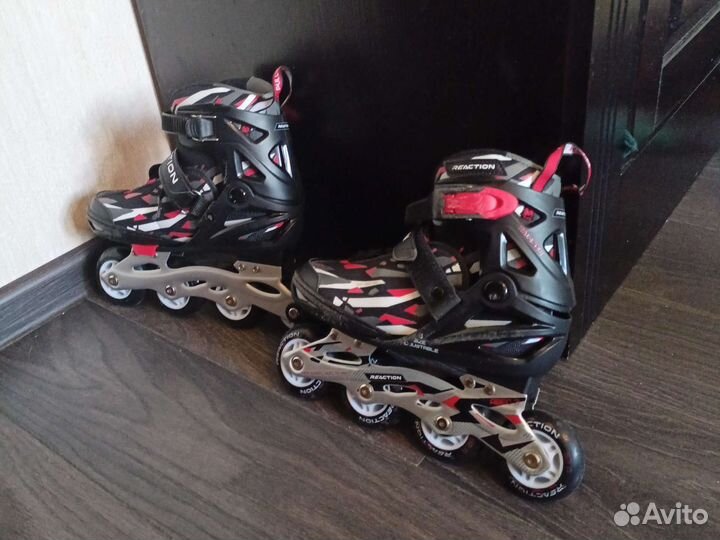 Детские ролики Reaction 6 и защита б/у