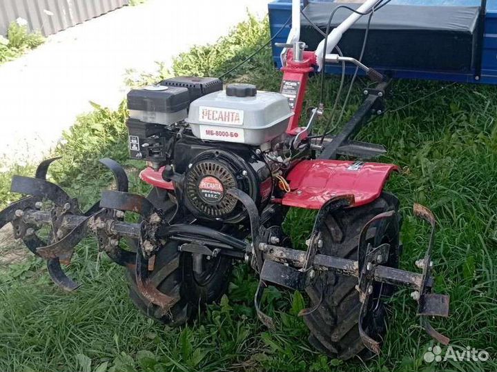 Услуги мотоблока. Вспашка фрезой