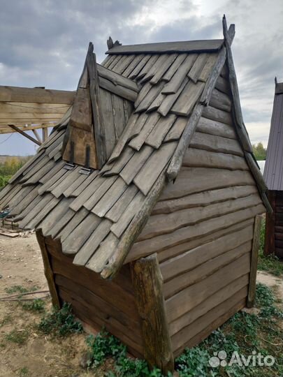 Детский деревянный домик для дачи