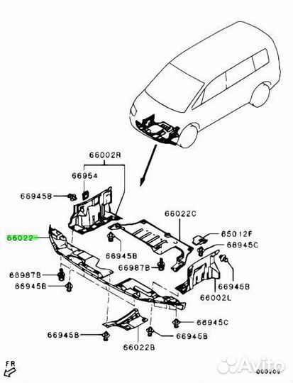 Защита пластиковая под заказ С японии 15-30 дней