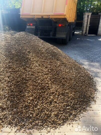 Щебень, песок