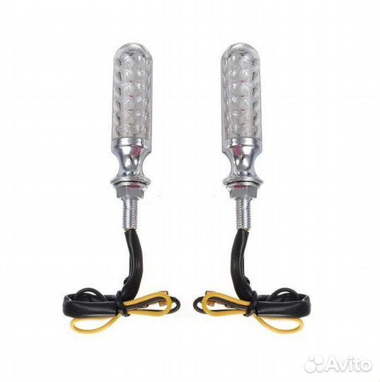 Поворотники универсальные светодиодные хром
