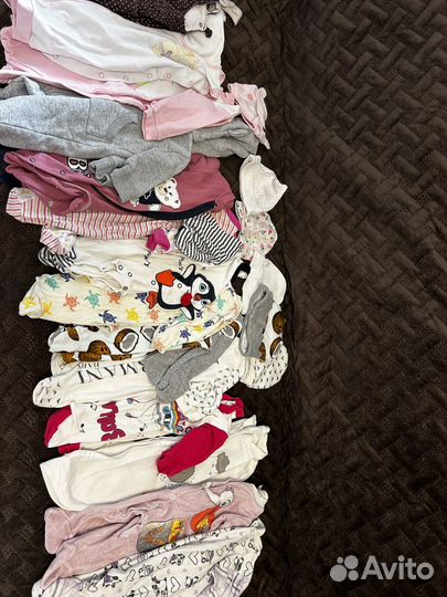 Детские вещи пакетом 0-3мес