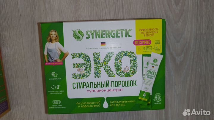 Таблетки Synergetic для посудомойки+порошок за 450