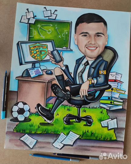 Шарж Портрет по фото
