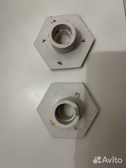 Подсвечник из гипса