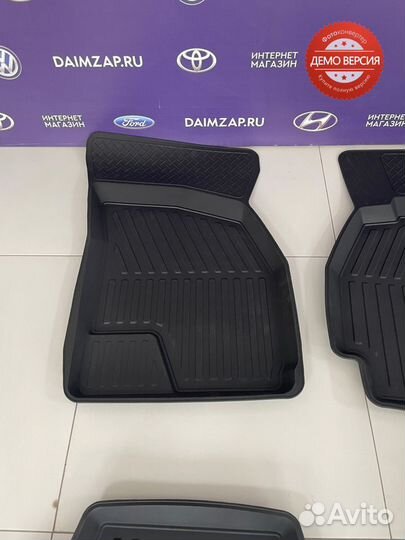 Коврики в салон Hyundai Accent с бортиком мягкие