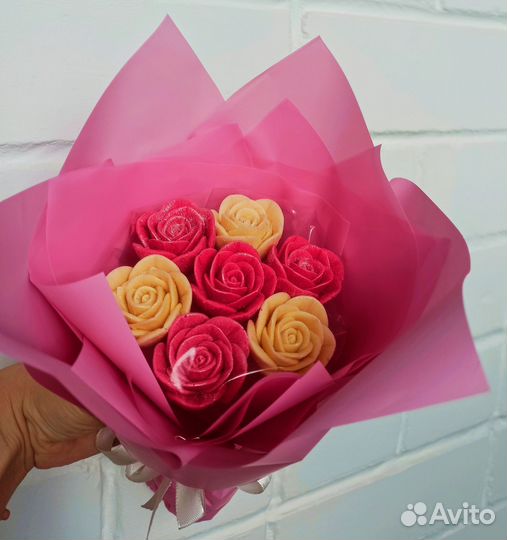 Букеты из шоколадных цветов