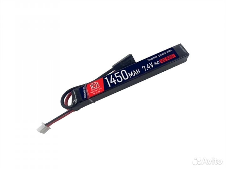 Аккумулятор bluemax Li-Po 7.4V 1450 mah 30C 115x16