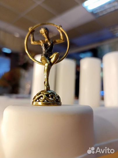 Миниатюра. Статуэтка. Гимнастка. Бронза.6 см