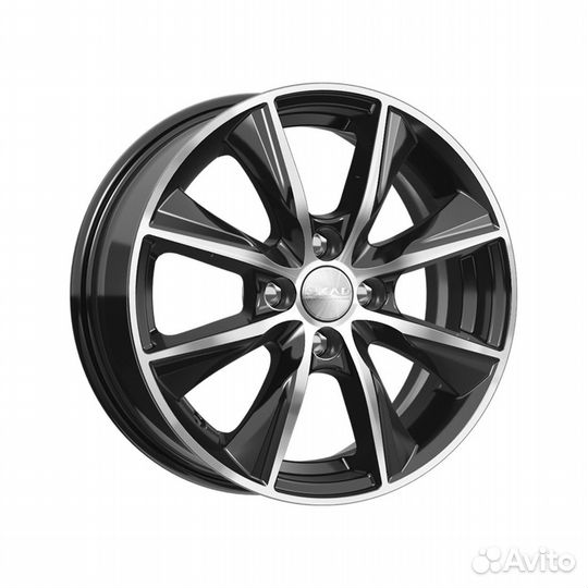 Литые диски 6x15 4x100 60.1 ET40 скад Порту алмаз