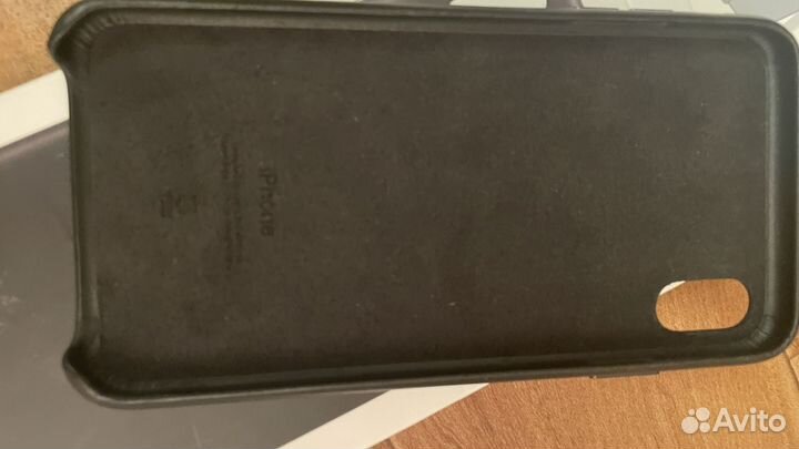 Чехол на iPhone Xs max кожаный оригинал