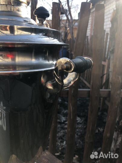 Тульский самовар на дровах старинный