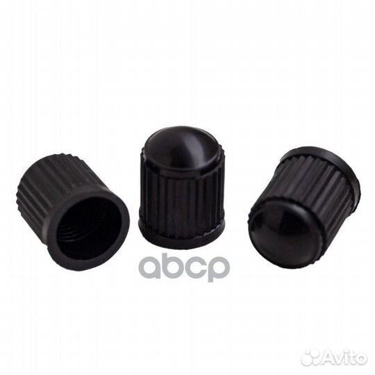 Колпачки на шинный вентиль, черные, пластик (60