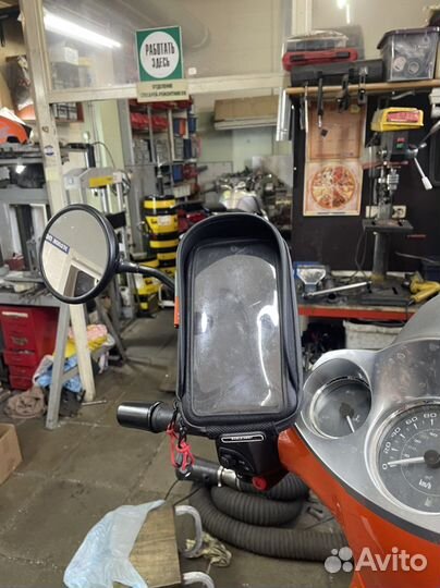 Крепление телефона на зеркало мотоцикла Givi