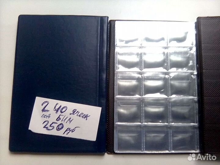 Альбом для монет 240 ячеек Листы оптима