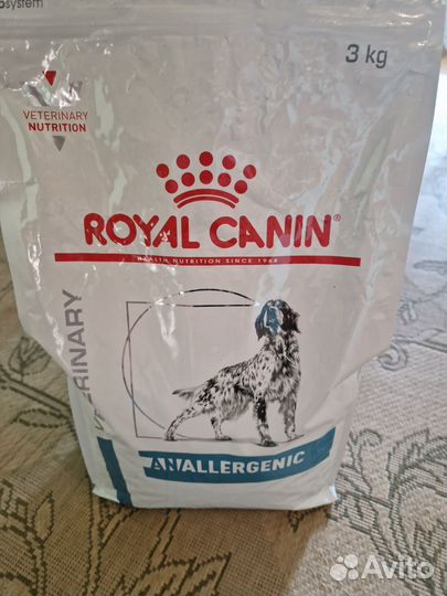 Royal canin anallergenic для собак 3кг