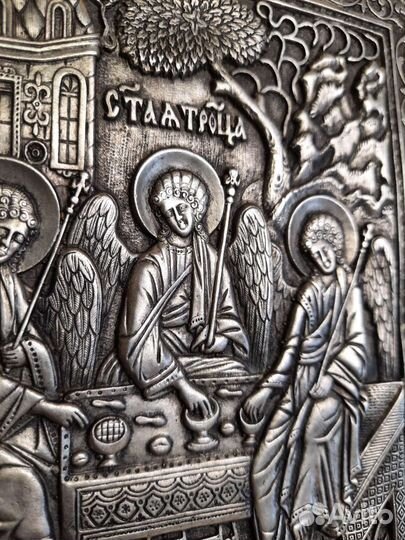 Чеканка Панно Святая Троица