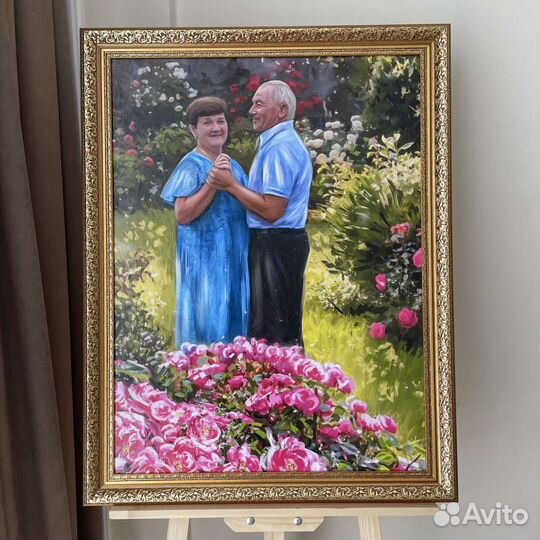 Портрет по фото на холсте на заказ