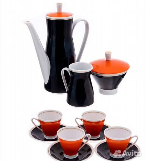 Кофейный сервиз гдр, фарфор