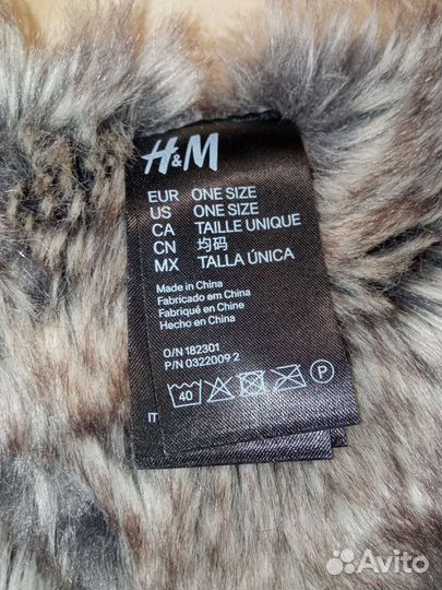 Шарф снуд женский меховой H&M